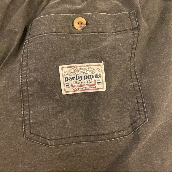 PARTY PANTS Solids Preppy Shorts Dark Gray Men’s Size XL Extra Large - Picture 5 of 8